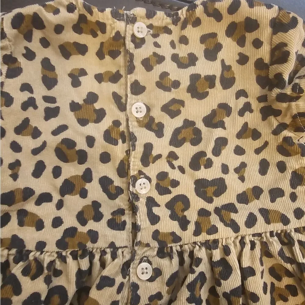 CARTER'S Ribbed Leopard Dress‎ - Size 12 Months